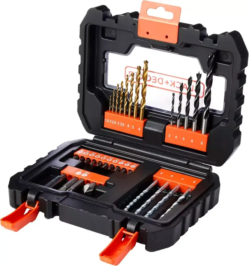 Estuche 31 piezas BLACK para atornillar y taladrar + maletin Estuche 31 piezas BLACK para atornillar y taladrar + maletin