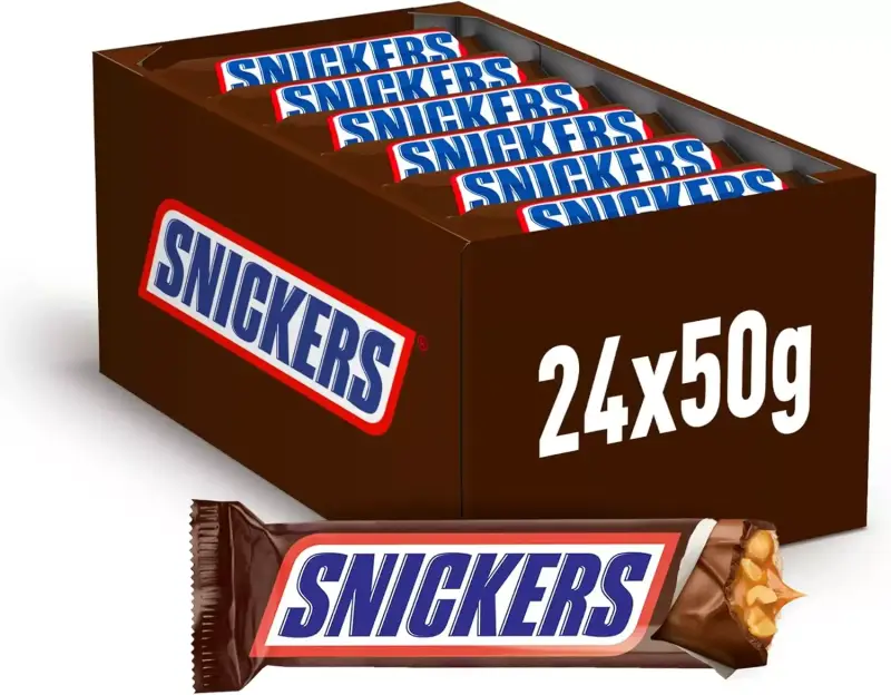 Pack 24x Barras chocolate Snickers 50g Pack 24x Barras chocolate Snickers 50g