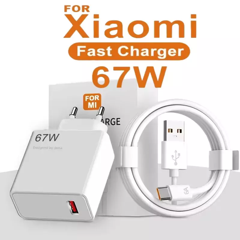 Cargador rápido 67W + Cable USB-C 1m Cargador rápido 67W + Cable USB-C 1m