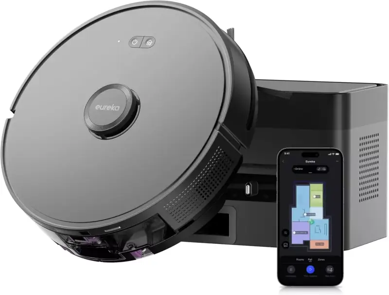 Robot aspirador y fregasuelos EUREKA E6 Plus 5000Pa + Base vaciado Robot aspirador y fregasuelos EUREKA E6 Plus 5000Pa + Base vaciado