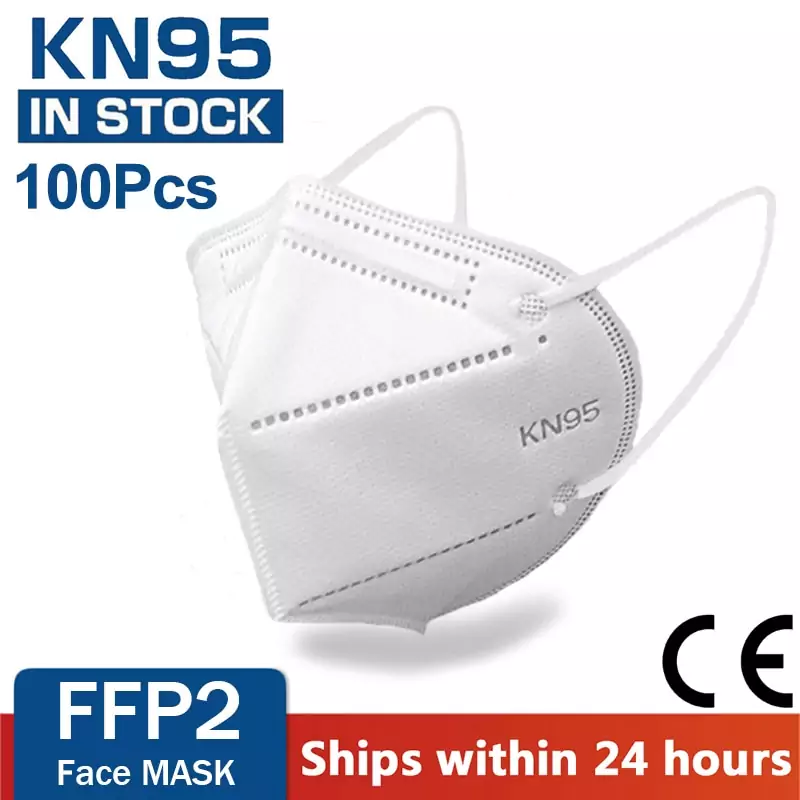 Pack de 100 Mascarillas FFP2 KN95 Pack de 100 Mascarillas FFP2 KN95