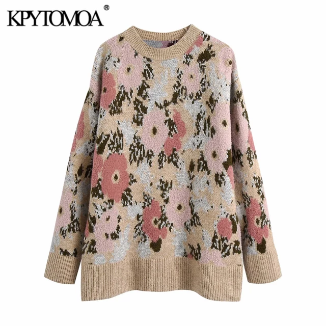 Suéter Floral para mujeres KPYTOMOA Suéter Floral para mujeres KPYTOMOA