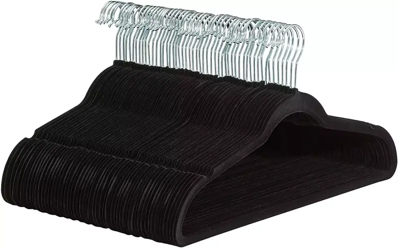 Perchas de terciopelo- Amazon Basics Perchas de terciopelo- Amazon Basics