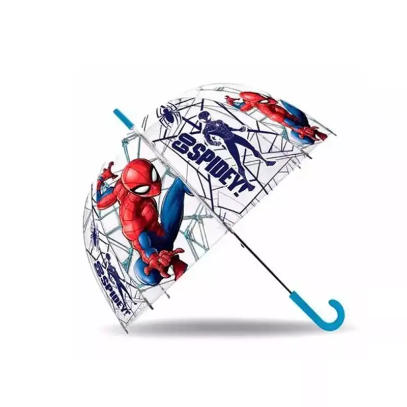 Paraguas transparente de Spiderman Paraguas transparente de Spiderman