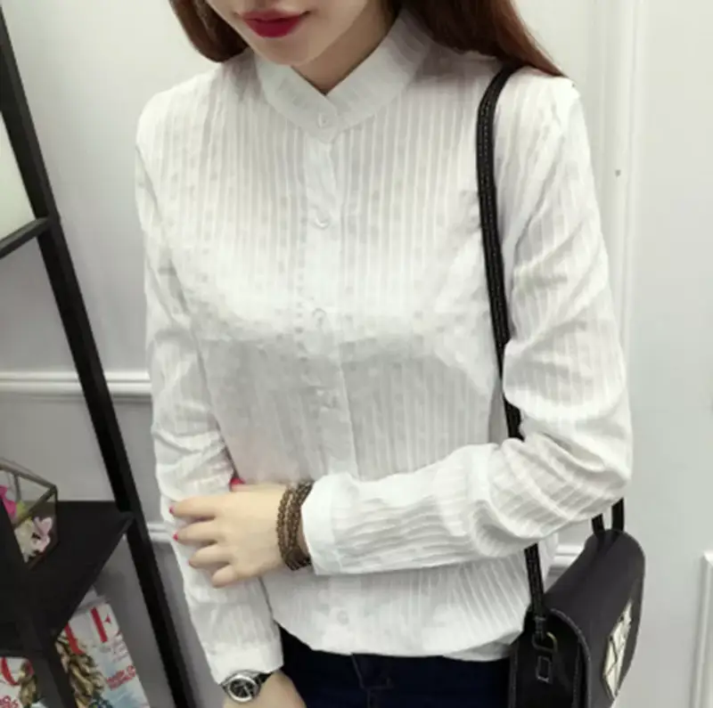 Blusa blanca manga larga Blusa blanca manga larga