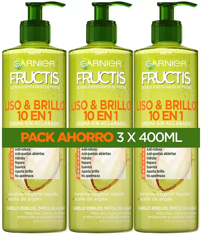 Pack de 3 Cremas Fructis de Peinado (1200 ml) Pack de 3 Cremas Fructis de Peinado (1200 ml)