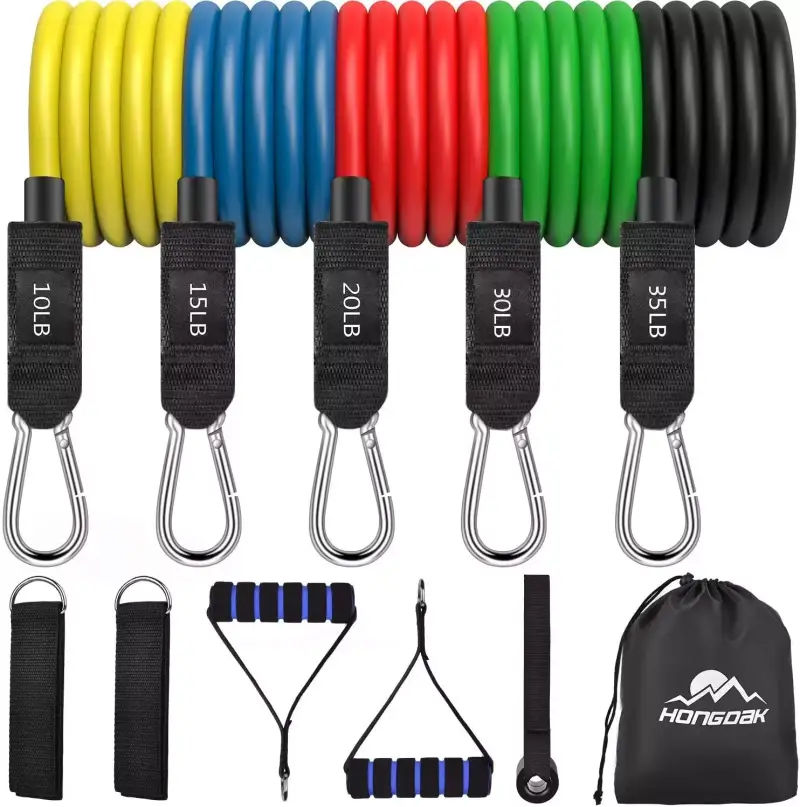 5 Bandas de Resistencia + Accesorios Fitness 5 Bandas de Resistencia + Accesorios Fitness