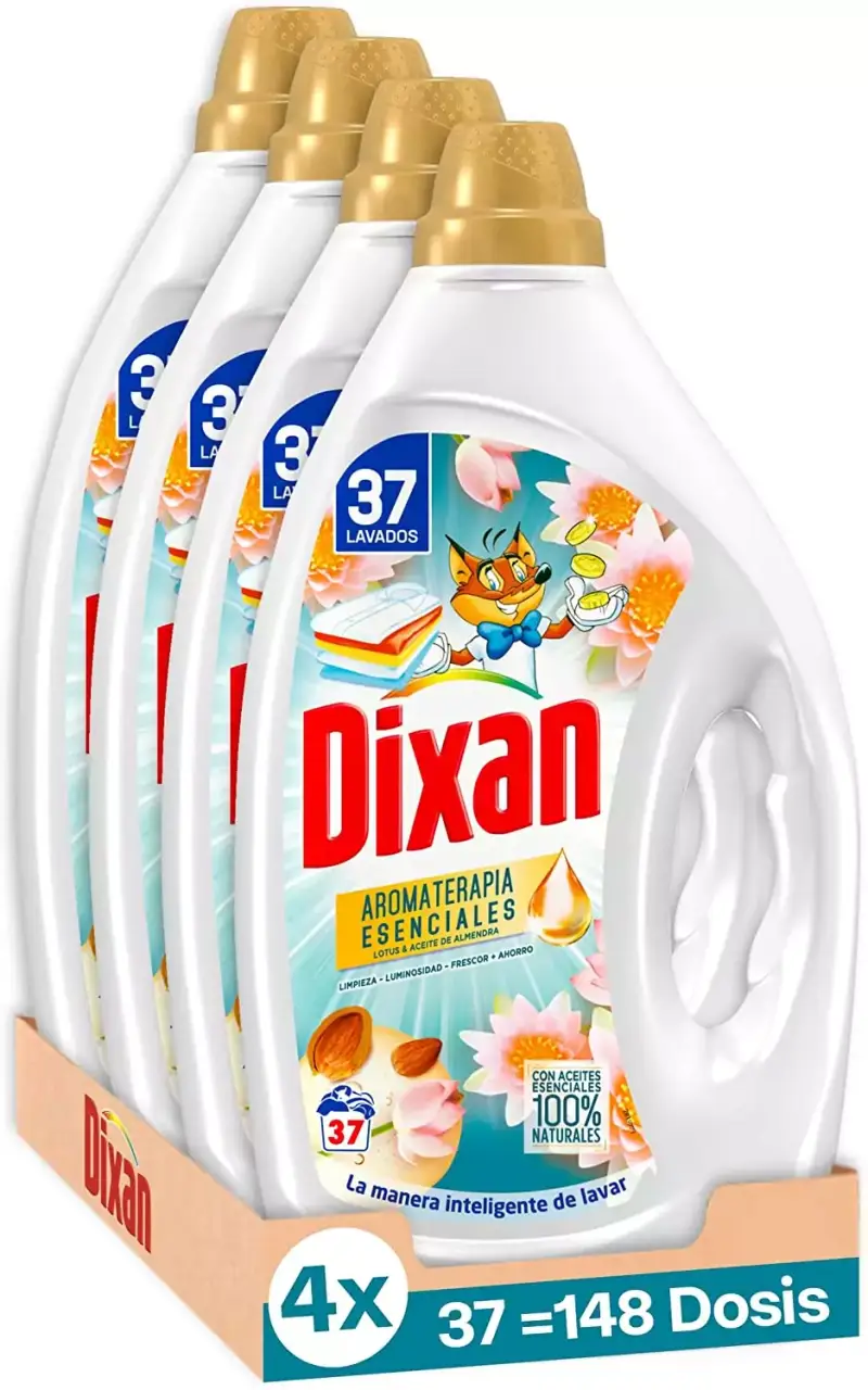 148 lavados Dixan Gel Aromaterapia Lotus & Aceite de Almendra 148 lavados Dixan Gel Aromaterapia Lotus & Aceite de Almendra