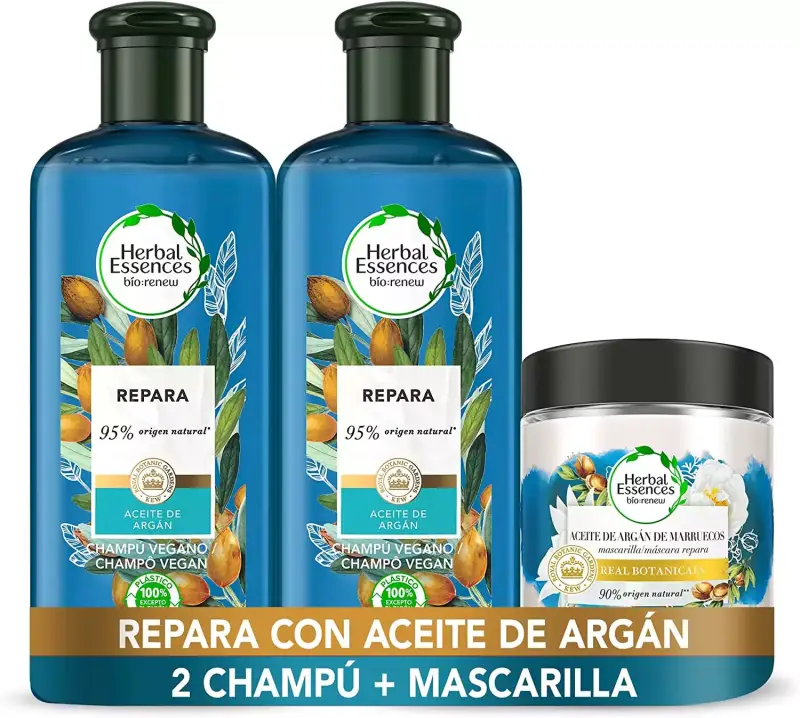 Pack de 2 Champús 400 ml + mascarilla de 250 ml Pack de 2 Champús 400 ml + mascarilla de 250 ml