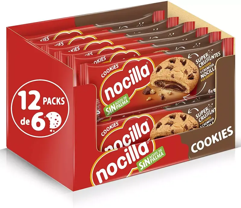 12 paquetes de Nocilla Cookies 12 paquetes de Nocilla Cookies