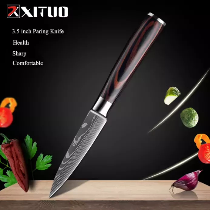 Cuchillo de chef con patrón de damasco XITUO Cuchillo de chef con patrón de damasco XITUO