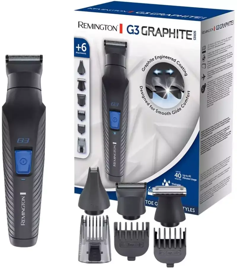 Set recortador y cortapelos Remington G3 Graphite Set recortador y cortapelos Remington G3 Graphite