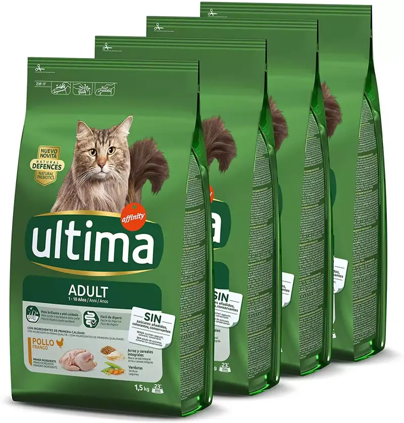 Pack de 4 piensos para gato: Ultima Pack de 4 piensos para gato: Ultima