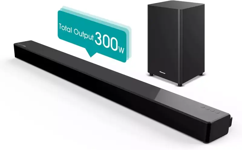 Barra de Sonido 3.1ch Hisense HS312 300W Barra de Sonido 3.1ch Hisense HS312 300W