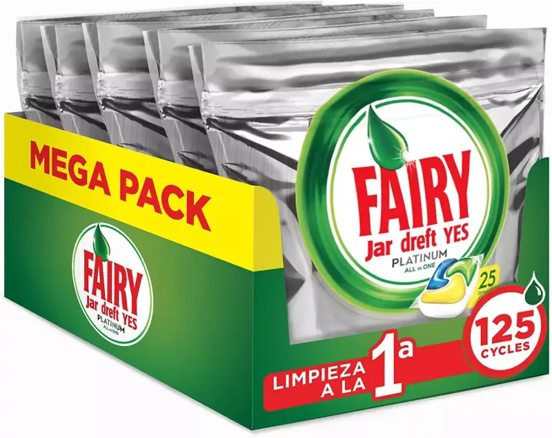 Mega Pack de 125 cápsulas Fairy Platinum Mega Pack de 125 cápsulas Fairy Platinum