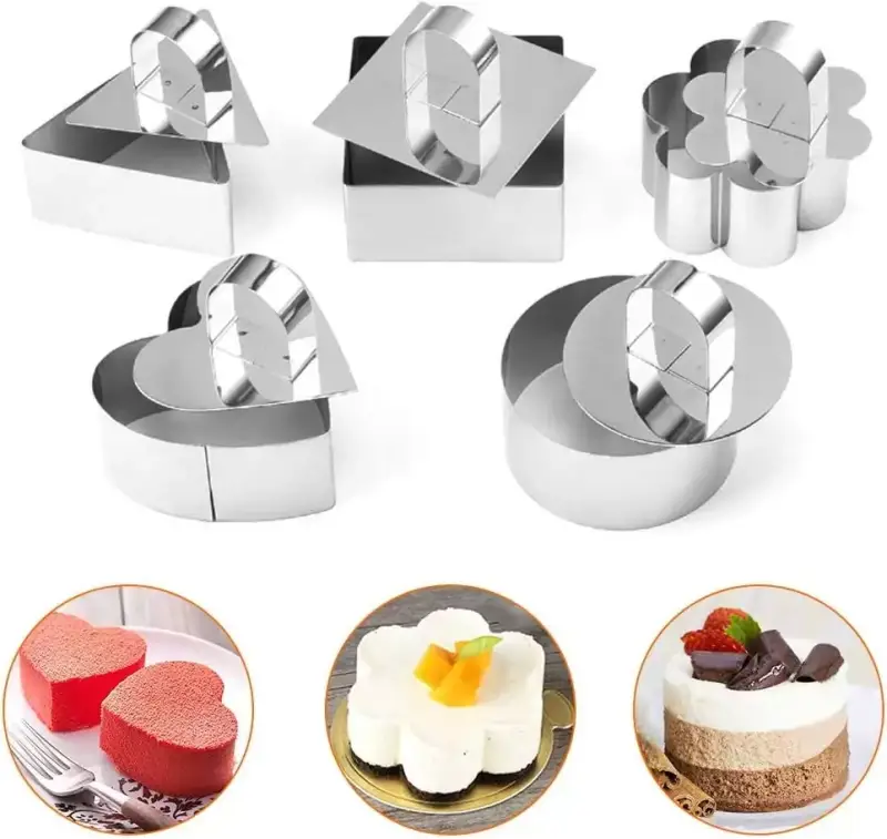 5 moldes para repostería 5 moldes para repostería