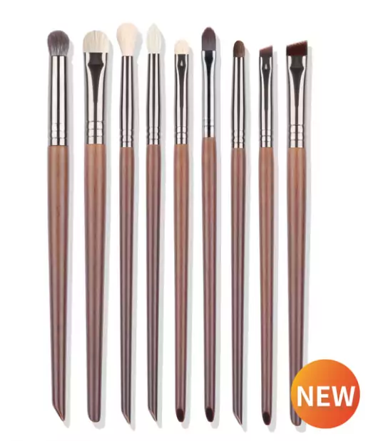 Estuche con 9 brochas de maquillaje Estuche con 9 brochas de maquillaje