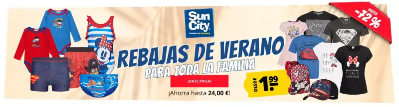Rebajas de verano Sun City en Deporte Outlet Rebajas de verano Sun City en Deporte Outlet