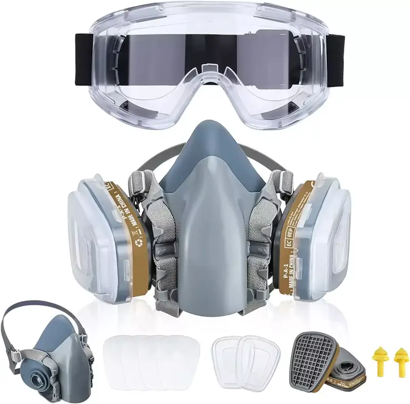 Máscara protectora multiusos + gafas Máscara protectora multiusos + gafas