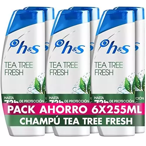 Pack de 6 champús H&S Tea Tree Fresh Anticaspa Pack de 6 champús H&S Tea Tree Fresh Anticaspa
