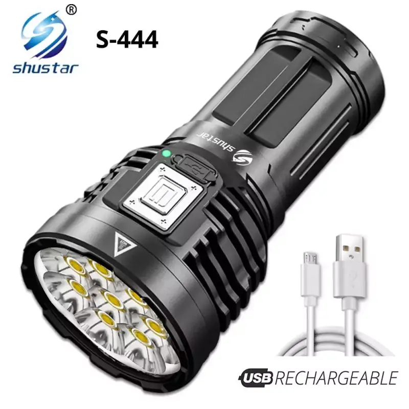 Linterna LED COB 8 diodos recargable Linterna LED COB 8 diodos recargable