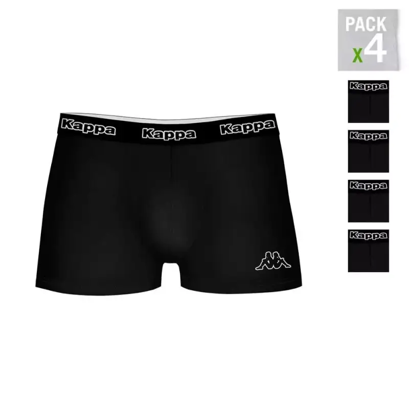 Pack de 4 calzoncillos Kappa para hombre Pack de 4 calzoncillos Kappa para hombre