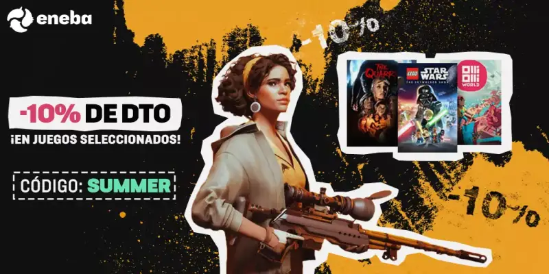 Hasta 80% Dto + 10% EXTRA en juegos seleccionados en Eneba Hasta 80% Dto + 10% EXTRA en juegos seleccionados en Eneba
