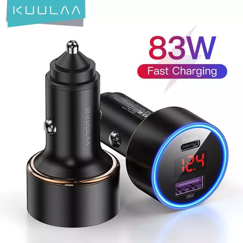 KUULAA cargador de coche USB tipo C 83W KUULAA cargador de coche USB tipo C 83W