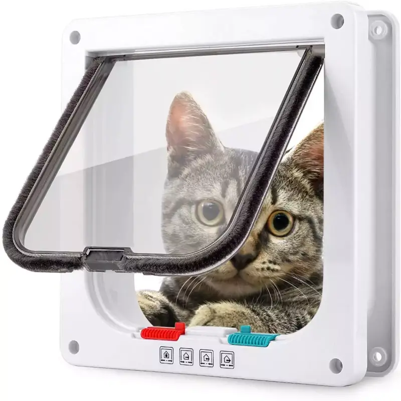 Puerta con cierre de seguridad para perros y gatitos Puerta con cierre de seguridad para perros y gatitos