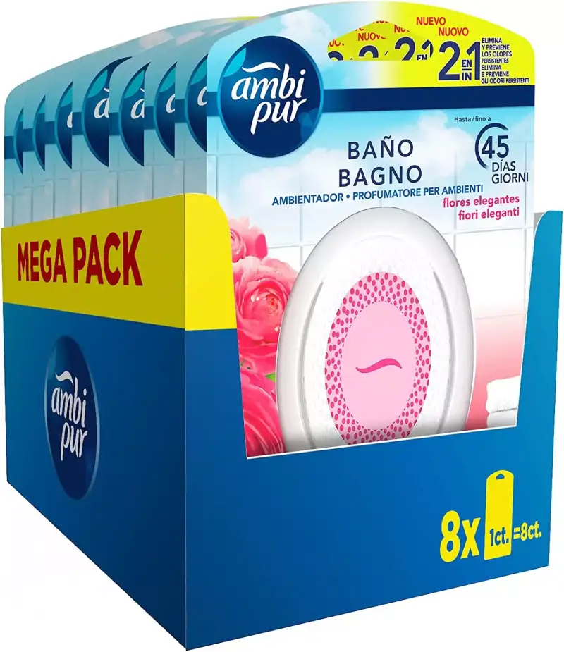 Mega Pack de 8 ambientadores Ambi Pur Flores Elegantes Mega Pack de 8 ambientadores Ambi Pur Flores Elegantes