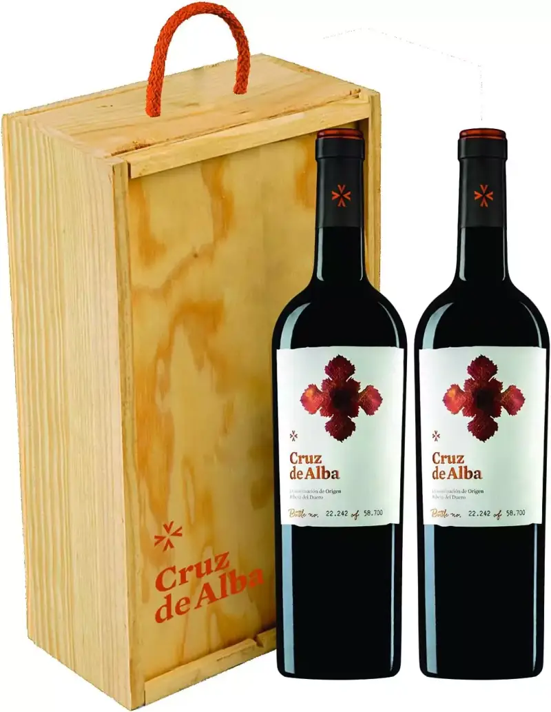 Estuche 2 botellas Vino Tinto Crianza Cruz de Alba Estuche 2 botellas Vino Tinto Crianza Cruz de Alba