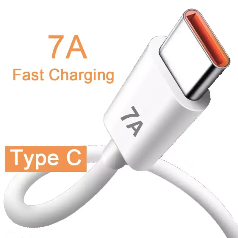 Cable de carga USB tipo C 7A 100W 1 metro Cable de carga USB tipo C 7A 100W 1 metro
