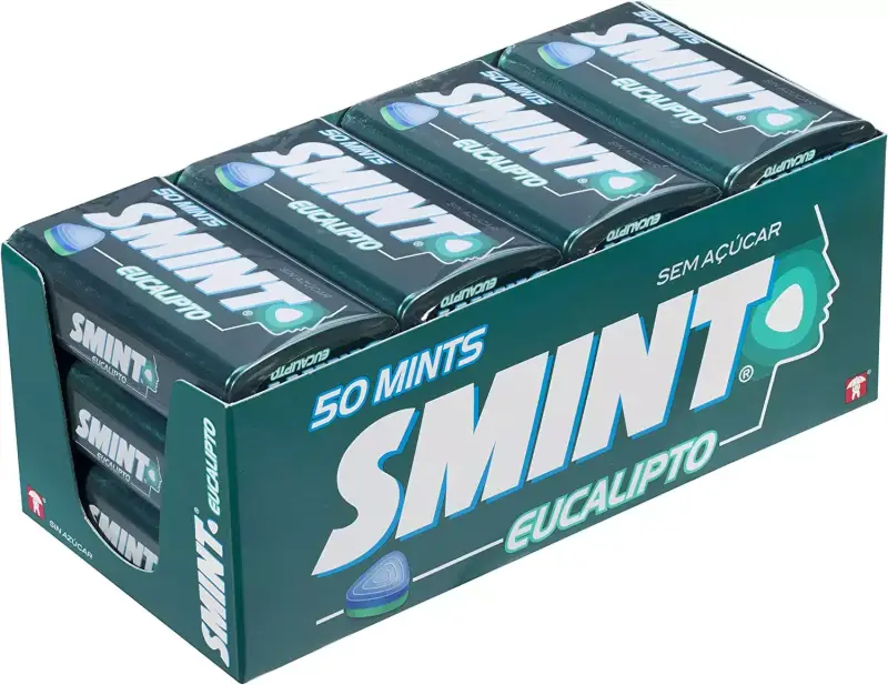 Pack de 12 caramelos Smint Tin Eucalipto Sin Azúcar Pack de 12 caramelos Smint Tin Eucalipto Sin Azúcar