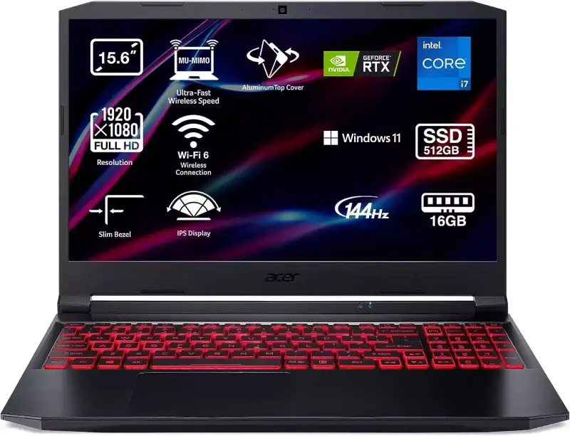 ACER Nitro 5 i7-11800H 16GB 512GB RTX3070 ACER Nitro 5 i7-11800H 16GB 512GB RTX3070
