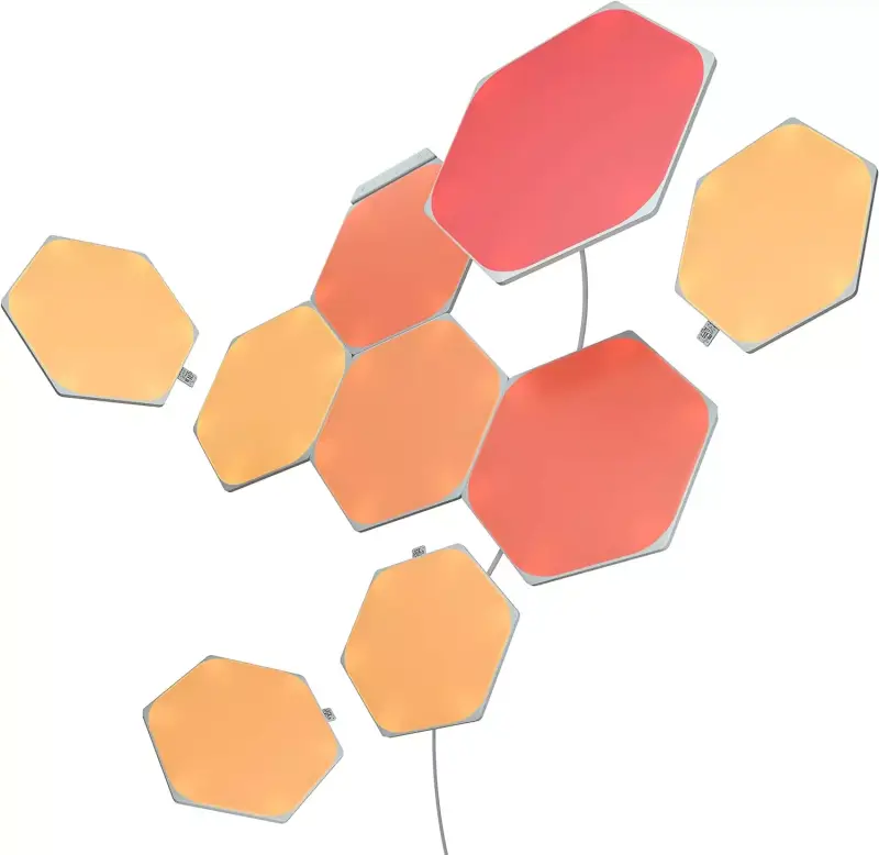 9 Hexágonos Luminosos Starter Kit Nanoleaf 9 Hexágonos Luminosos Starter Kit Nanoleaf