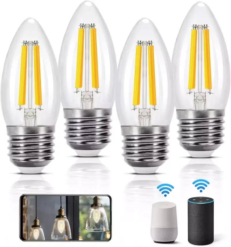4 bombillas inteligentes Aigostar E27 Wifi Alexa 4 bombillas inteligentes Aigostar E27 Wifi Alexa