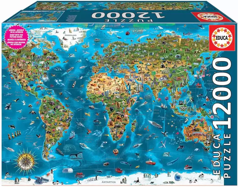 Educa XXL Maravillas del Mundo Puzle Gigante de 12000 Piezas Educa XXL Maravillas del Mundo Puzle Gigante de 12000 Piezas