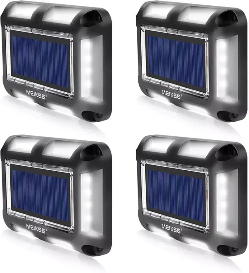 Pack de 4 luces LED solares IP67 Pack de 4 luces LED solares IP67