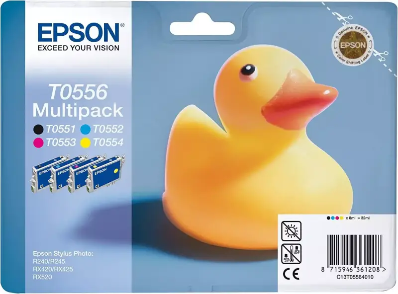 4 Cartuchos de tinta Epson C13T05564010 4 Cartuchos de tinta Epson C13T05564010