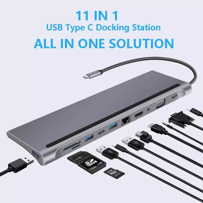 Estación de acoplamiento 11 en 1 USB C Estación de acoplamiento 11 en 1 USB C