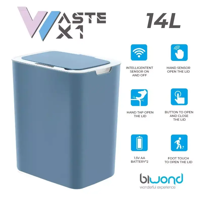 Cubo de basura inteligente 14 L Cubo de basura inteligente 14 L