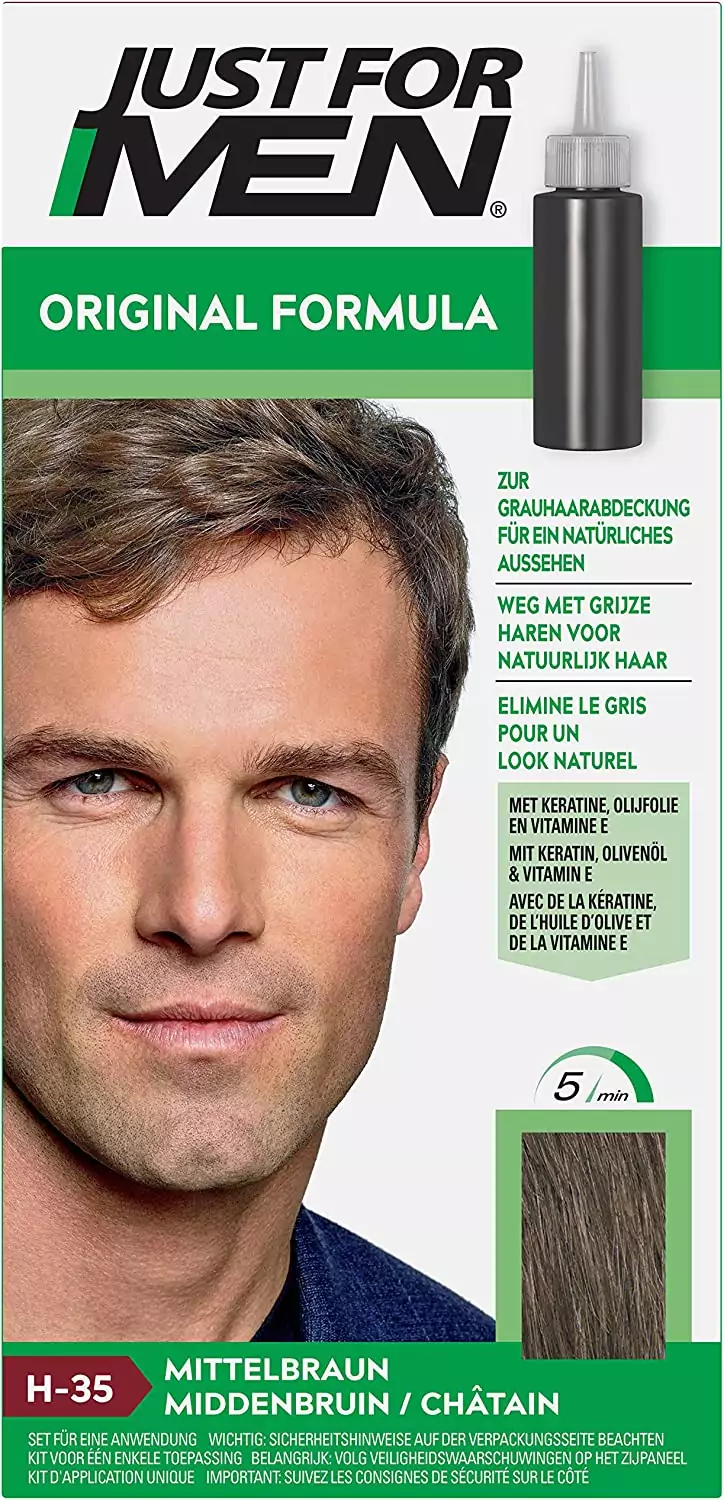 Tinte de pelo para hombre, de la marca Just For Men, fórmula original Tinte de pelo para hombre, de la marca Just For Men, fórmula original