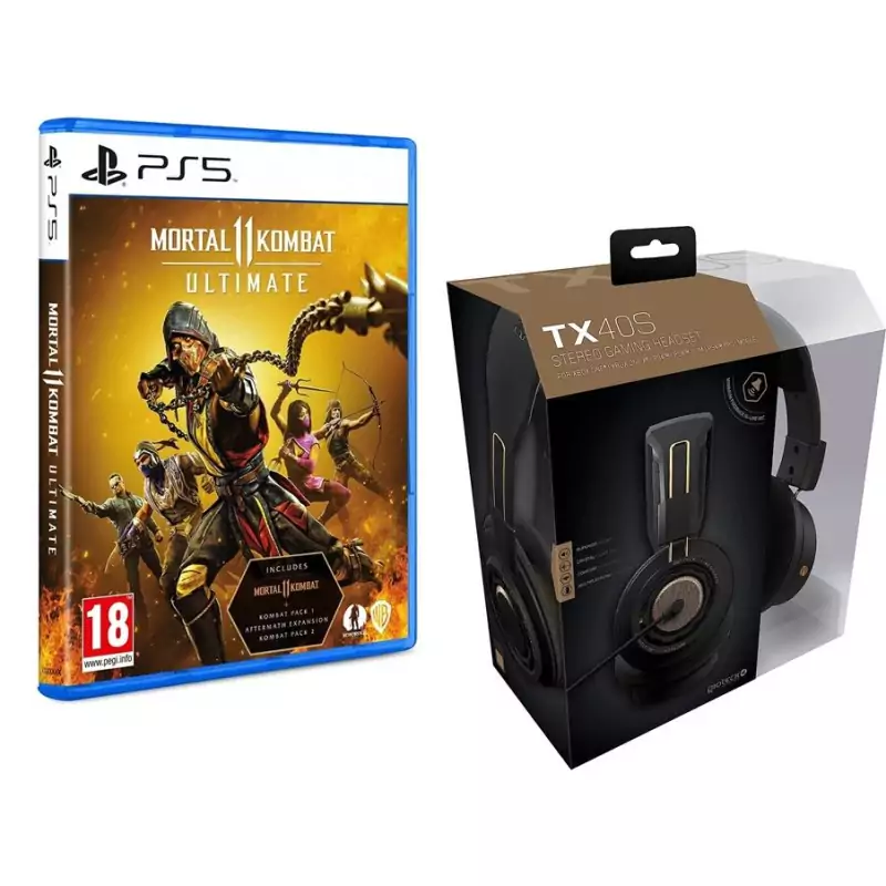 Mortal Kombat 11 Ultimate Edition PS5 + Auriculares gaming Mortal Kombat 11 Ultimate Edition PS5 + Auriculares gaming