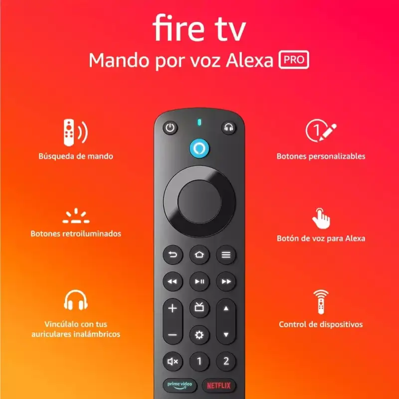 Mando por voz para TV Alexa Pro Mando por voz para TV Alexa Pro