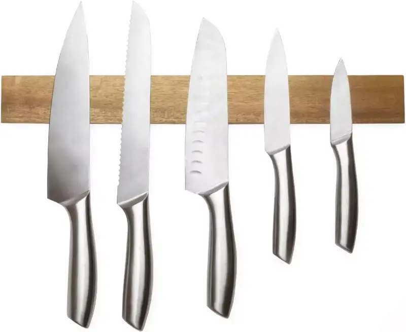 Rack de Cuchillo Magnético Acacia Rack de Cuchillo Magnético Acacia