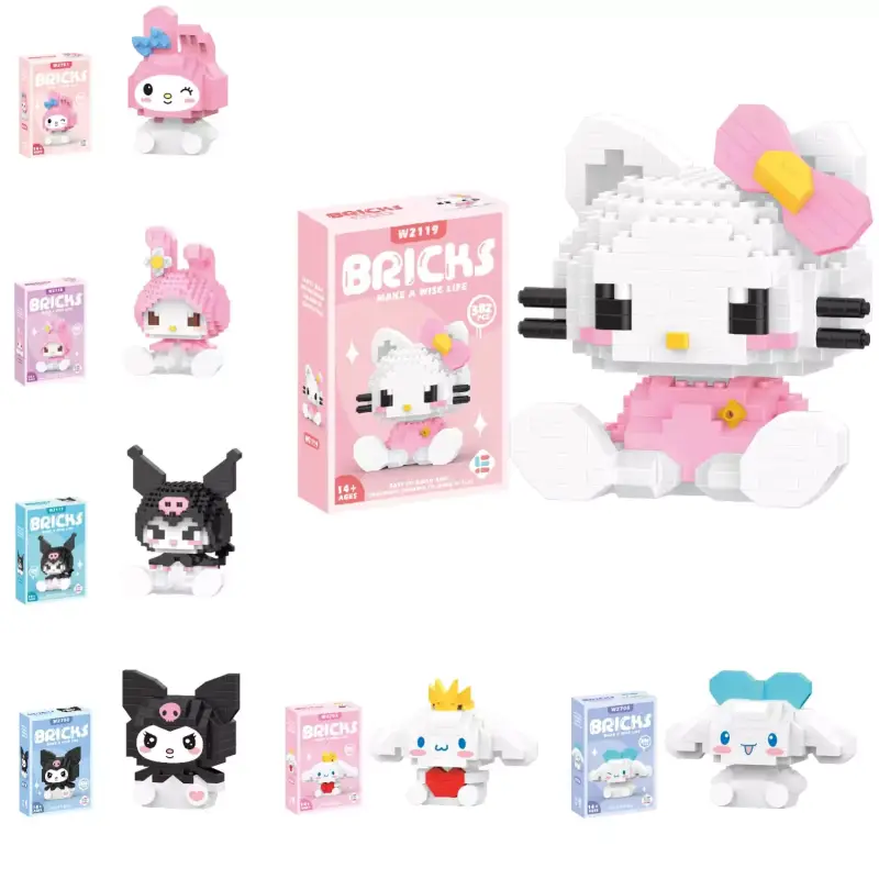 Figuras de construcción de Hello Kitty Figuras de construcción de Hello Kitty