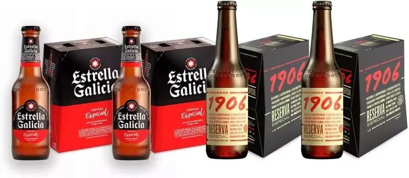 Pack Combinado de Cervezas 1906 y Estrella Galicia Pack Combinado de Cervezas 1906 y Estrella Galicia