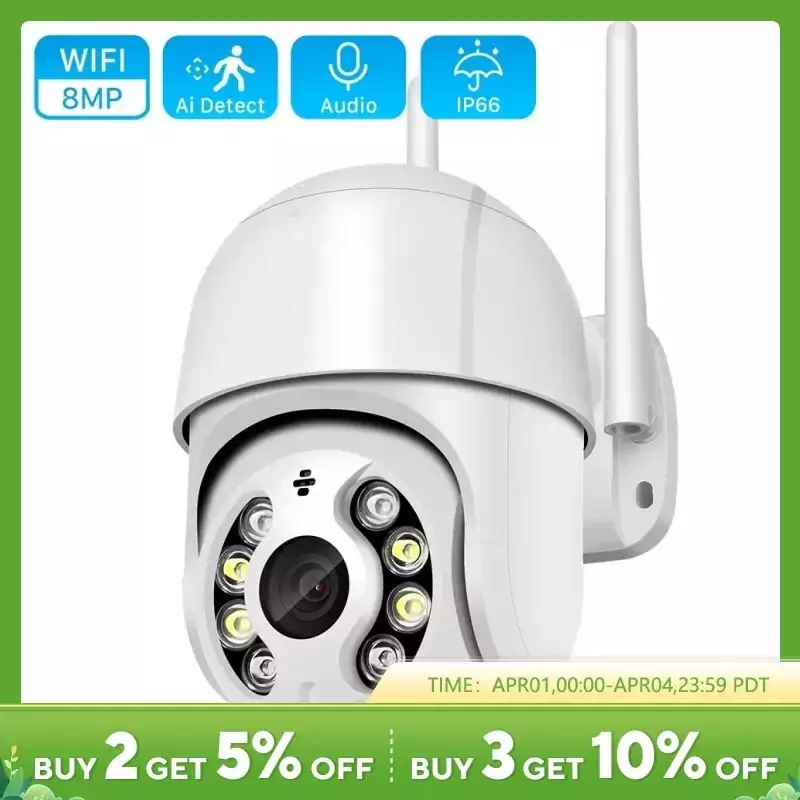 Cámara exterior Wifi 4k 8MP Cámara exterior Wifi 4k 8MP