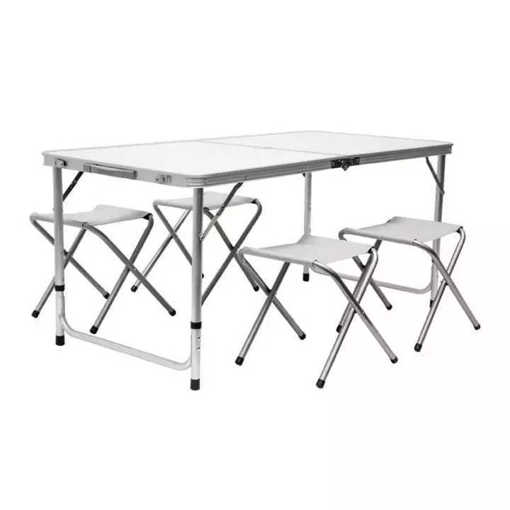 Mesa para Acampada 120x60x70cm con 4 taburetes Mesa para Acampada 120x60x70cm con 4 taburetes