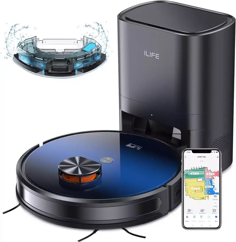 Robot aspirador iLife T10s + Estación de vaciado Robot aspirador iLife T10s + Estación de vaciado
